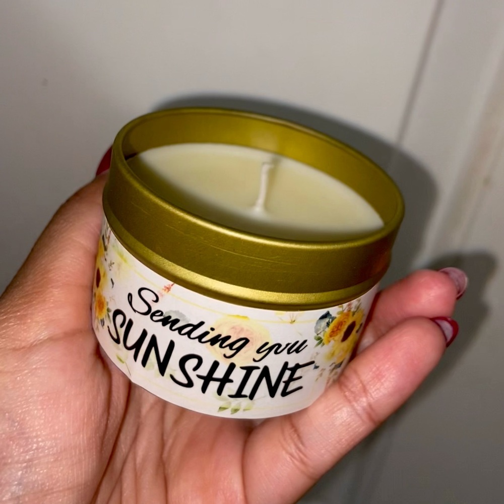 “Sending You Sunshine” Mini Scented Candle